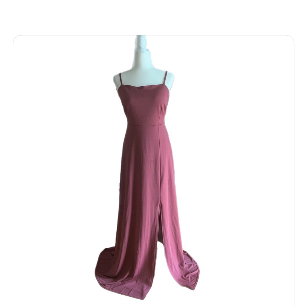 Birdy Grey Benny Crepe Cutout Maxi Formal Bridesmaid Dress size XL
